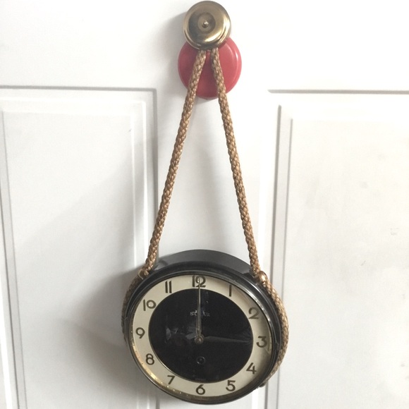 Vintage German 🇩🇪 nautical rope hanging clock by Solar - Picture 3 of 9